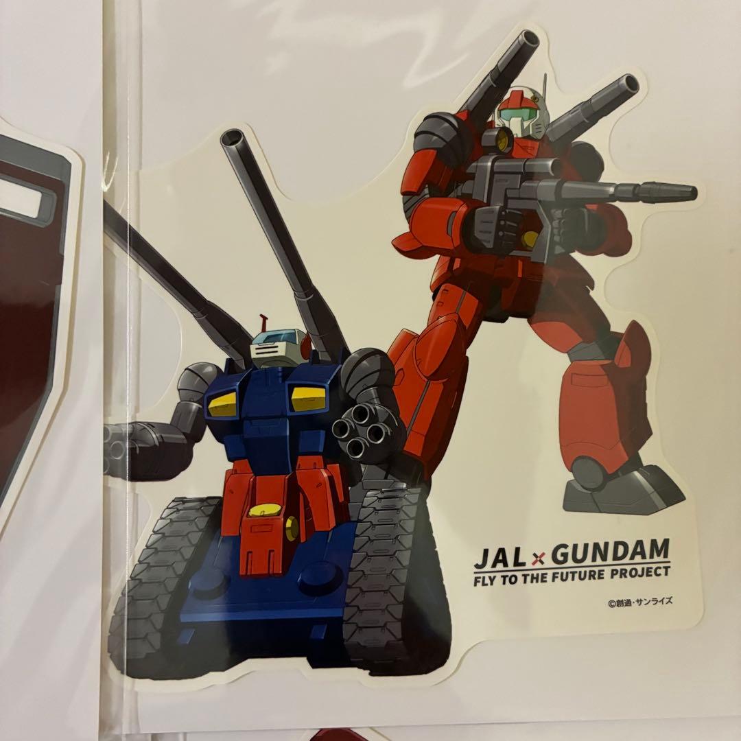 JAL×GUNDAM トラベルステッカー 全4種セット 御翔印 羽田空港 JAL ×