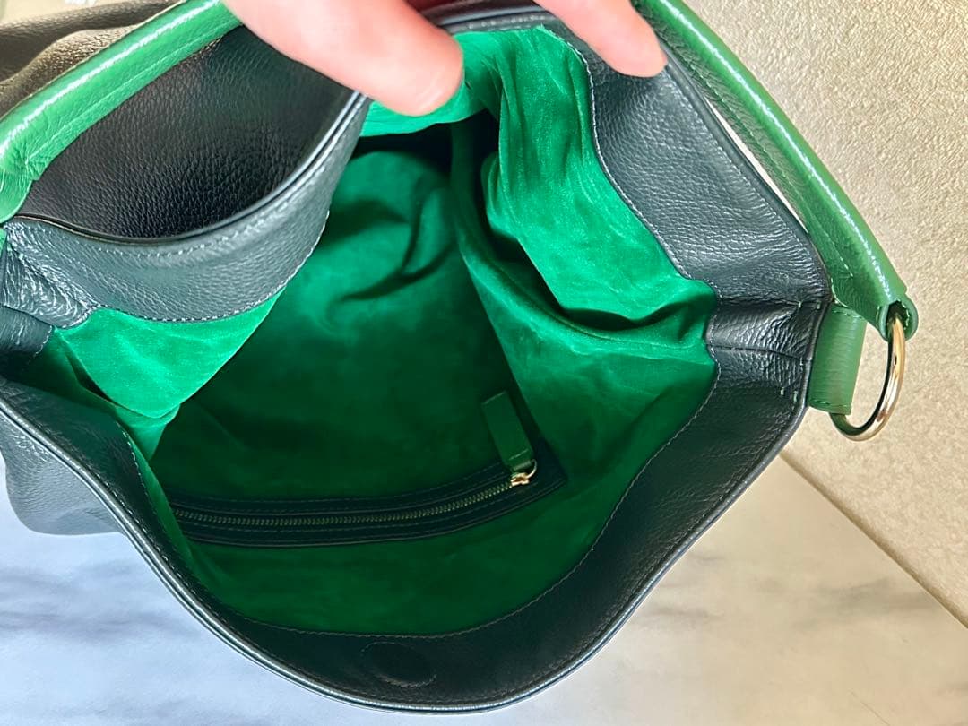 HINC NUNC ワンハンドルレザートートバッグ HINC NUNC レザートート