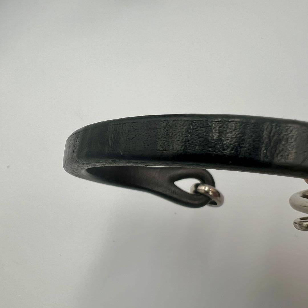 国内正規品　GUCCI グッチ ホースビットブレスレット シルバーレザー18号