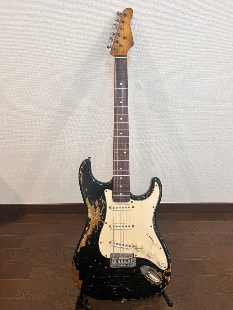 ストラトキャスター ブラック/ナチュラル Fender Japan エレキギター ブラック ストラト エレキギター
