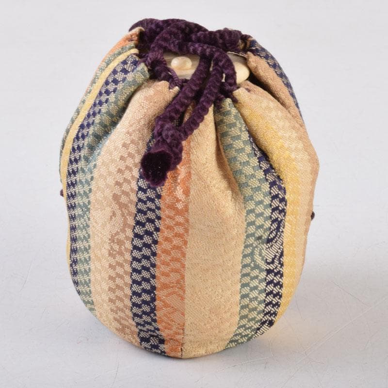 茶道具 備前焼 森宝山造 火襷 茶入 仕覆付 共箱 V 8595 - メルカリ