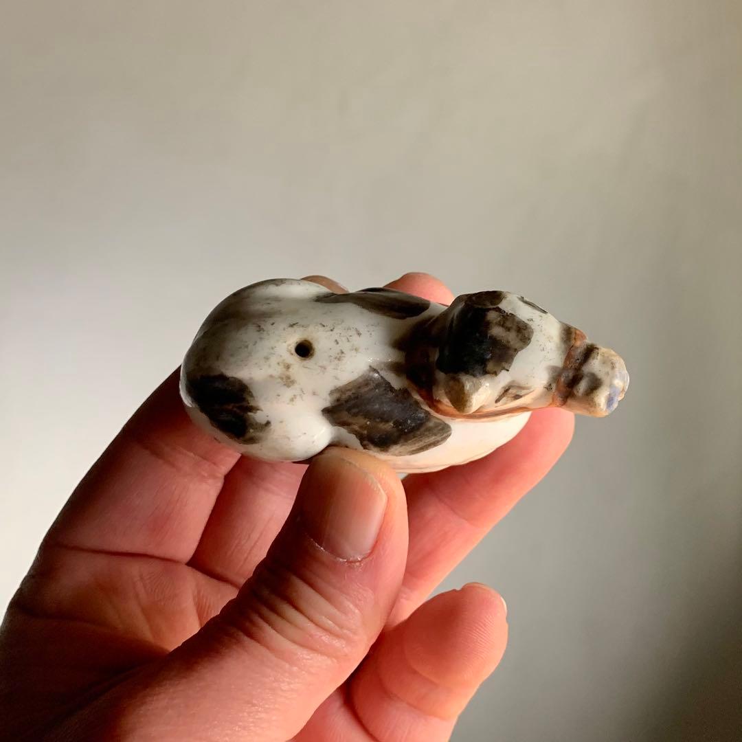 牛 水滴 磁器 古美術 書道具 古道具 アンティーク 特別価格-・中•国