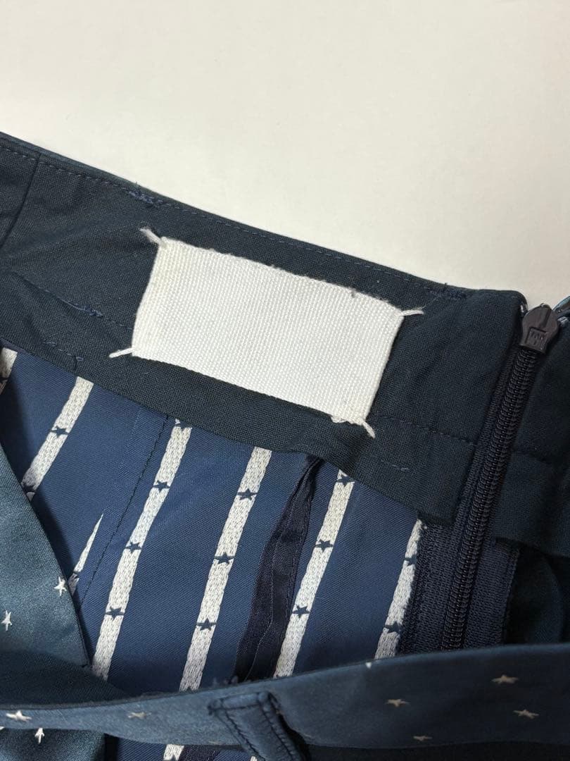 martin margiela 星柄タイトスカート ネイビー