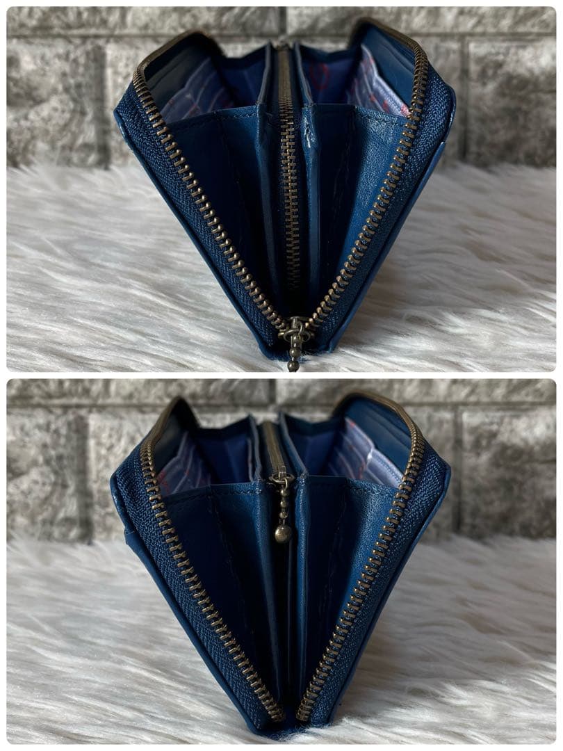 【新品未使用】希少　鬼滅の刃　冨岡義勇モデル　レザー　ラウンドファスナー長財布