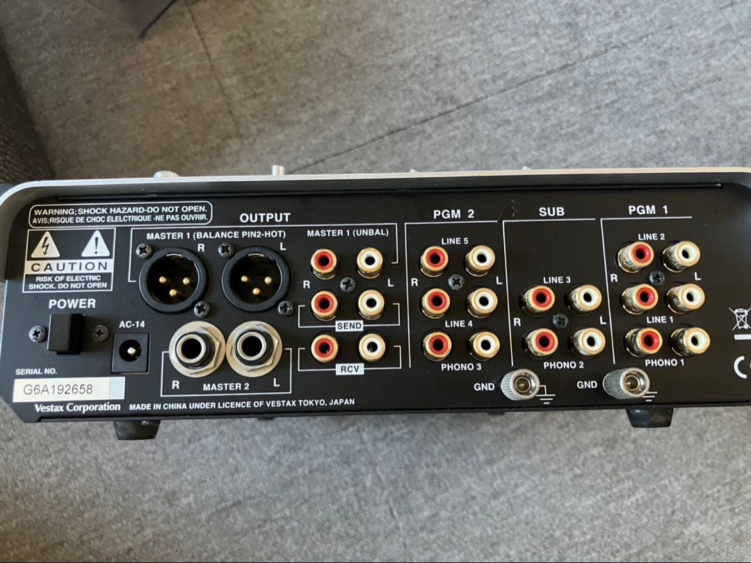 音出確認済/純正AC付】Vestax VMC-185XL DJ ミキサー 音出確認済/