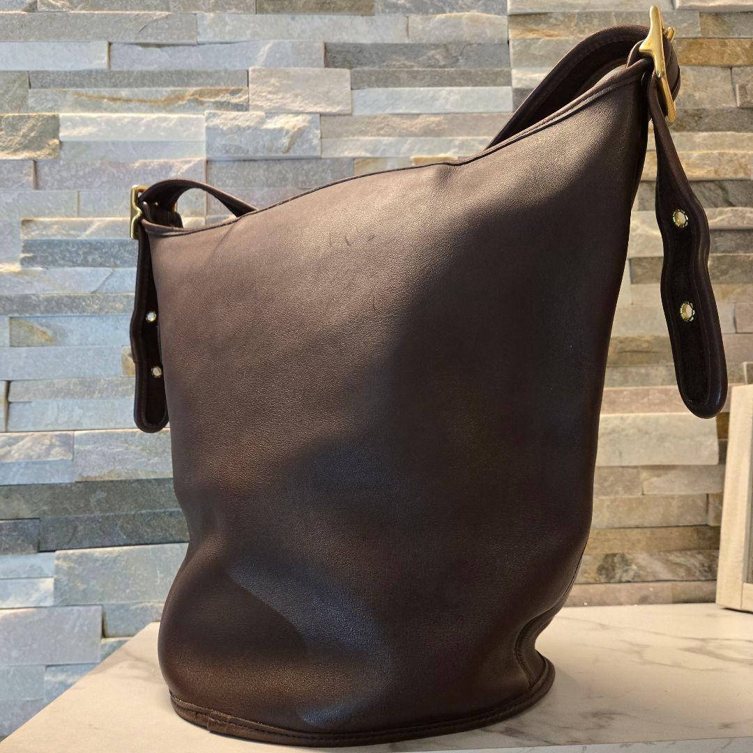 COACH　オールドコーチ　ショルダーバッグ　レザー　バケツ型　ワンショルダー