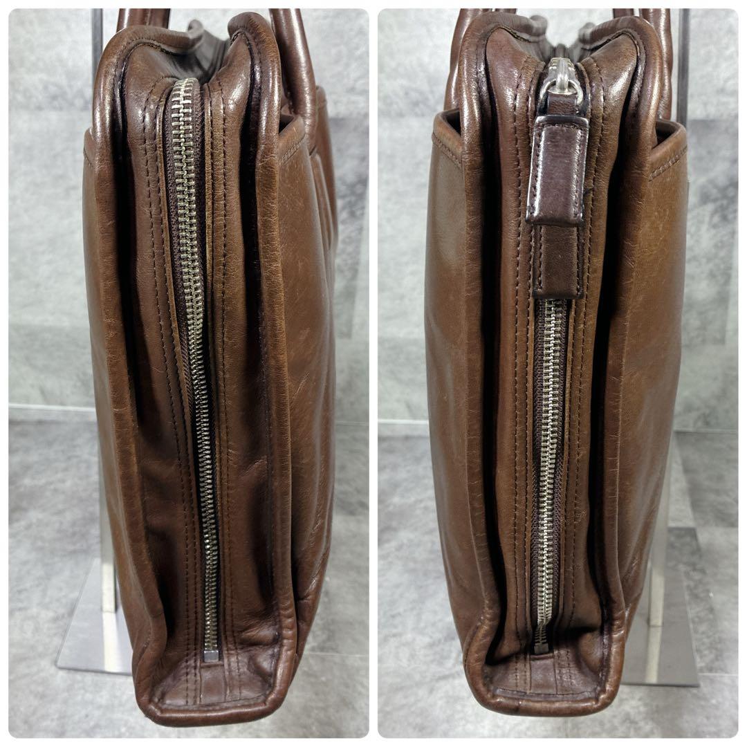 【良品】✨POTER オールレザー　ビジネスバック　ブラウン
