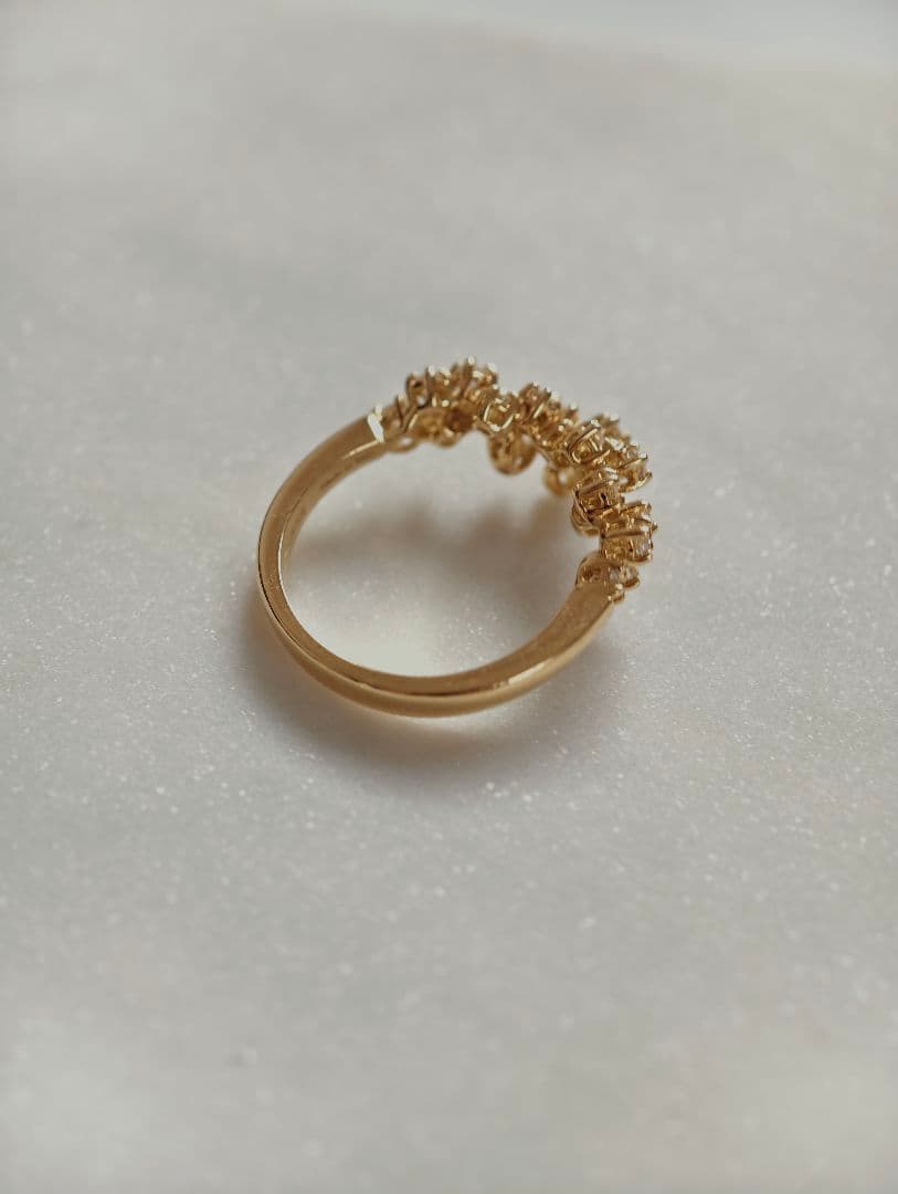 【美品】ダミアーニ ミモザ ダイヤ リング 750YG　サイズ51 Jp11号