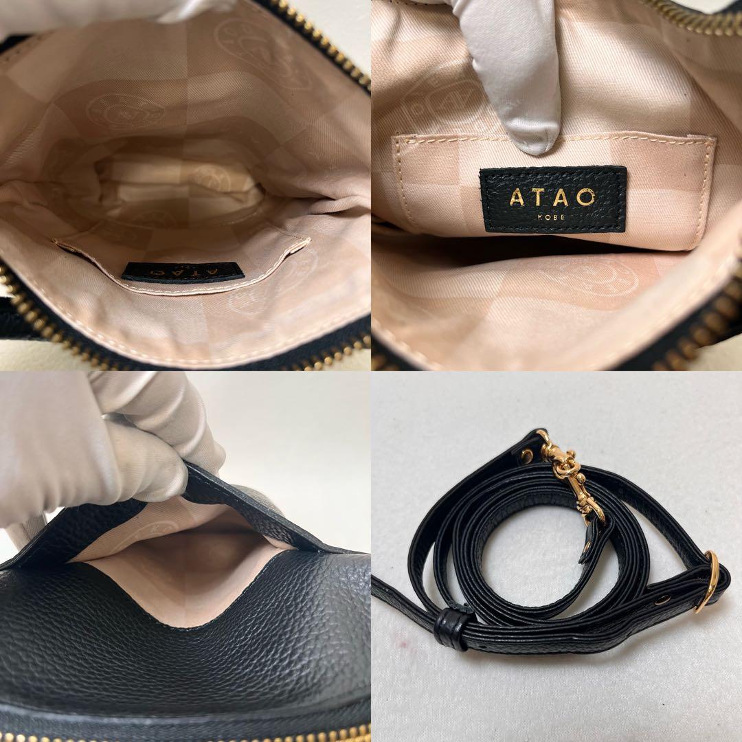 ☆未使用級☆ ATAO アタオ ホリデー ショルダーバッグ ブラック 2way