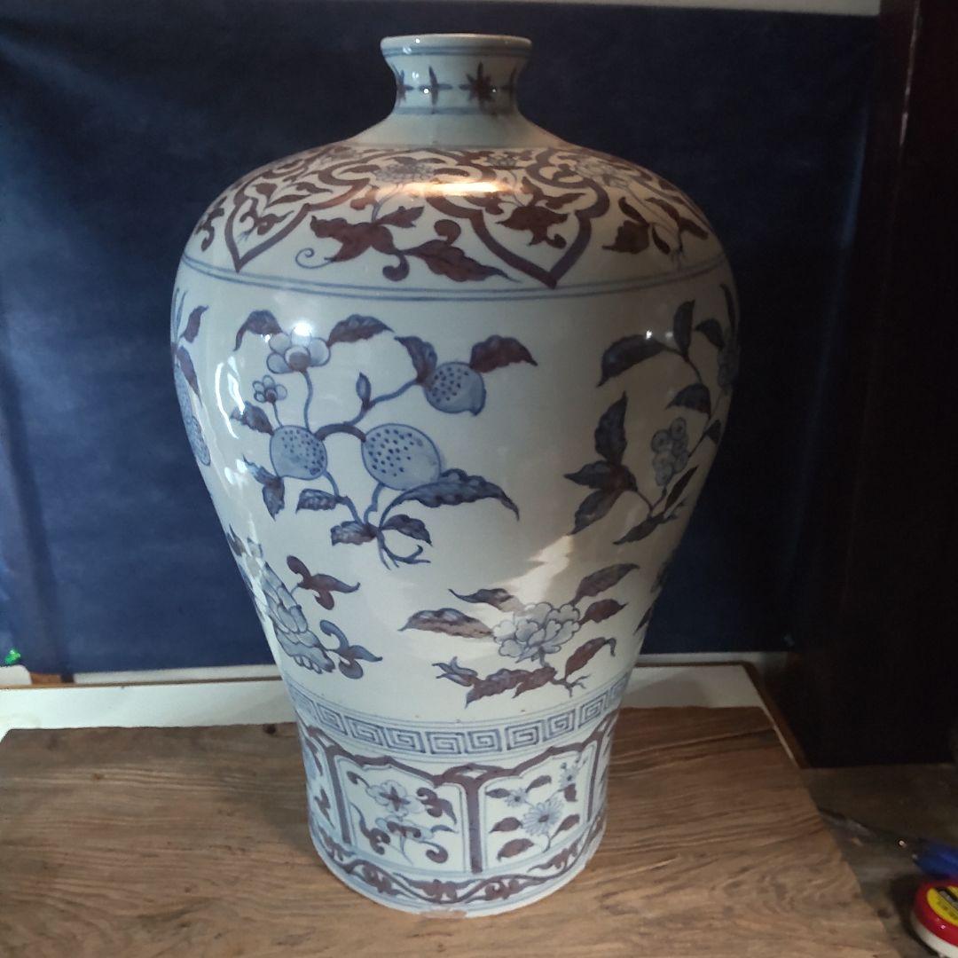 中国染付の大壺➁～釉裏紅名品