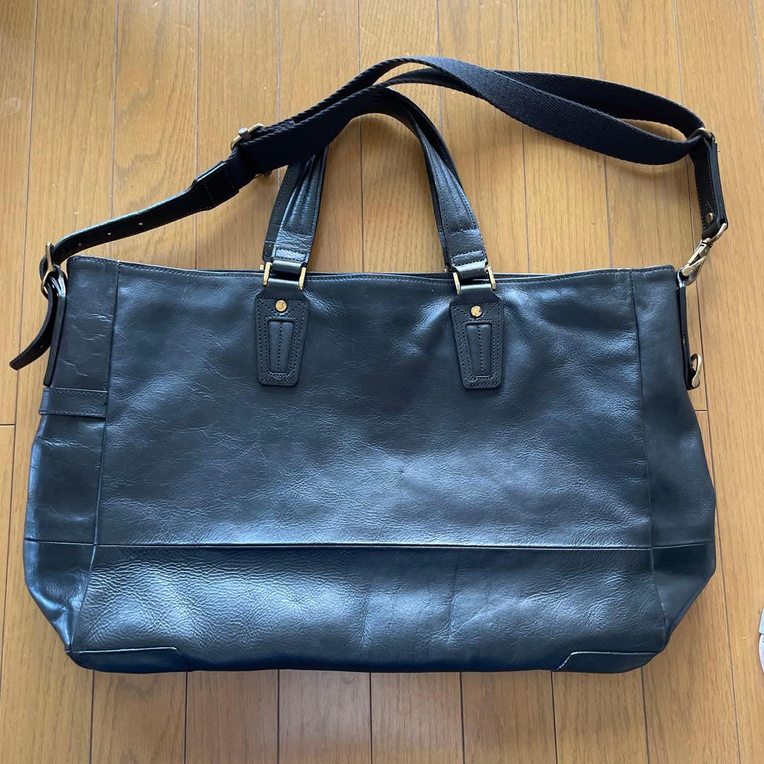 【美品】マスターピース ビジネスバッグ 2way オールレザー A4 肩掛け