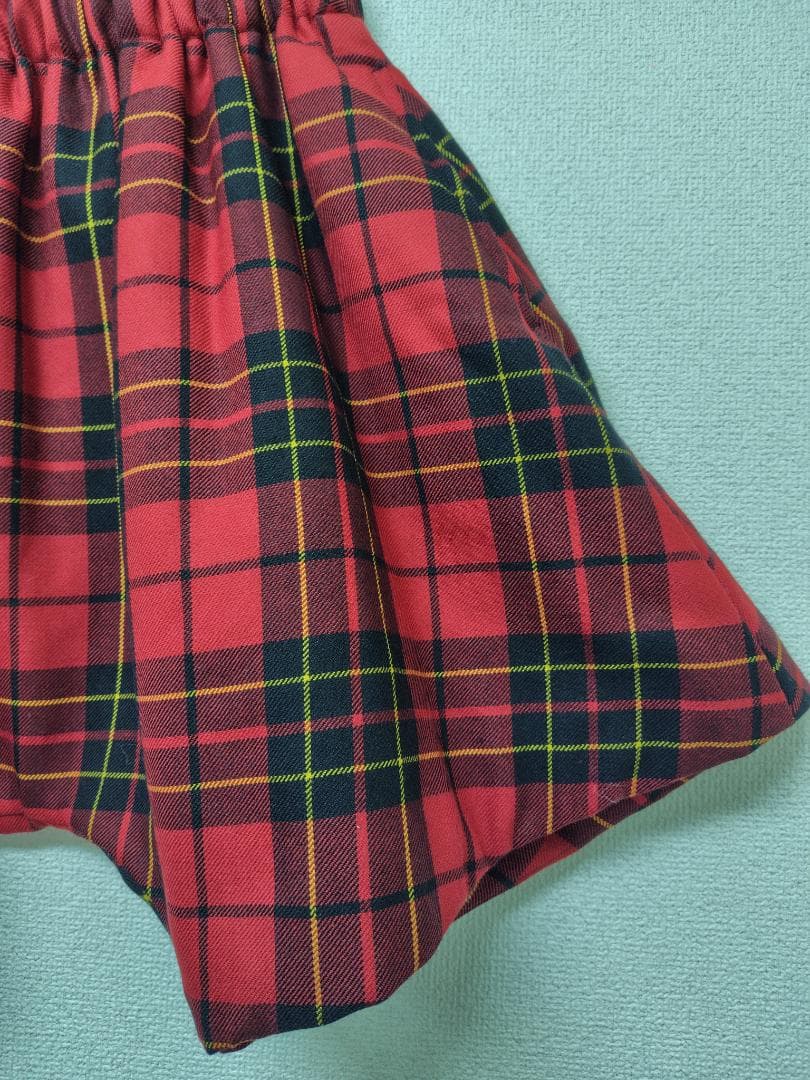 COMME des GARCONS　赤チェック　バルーンパンツ