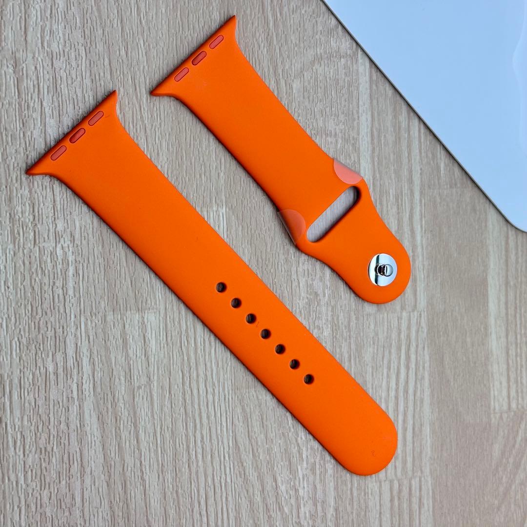 2220 Apple Watch エルメス　オレンジ　ラバー　スポーツバンド