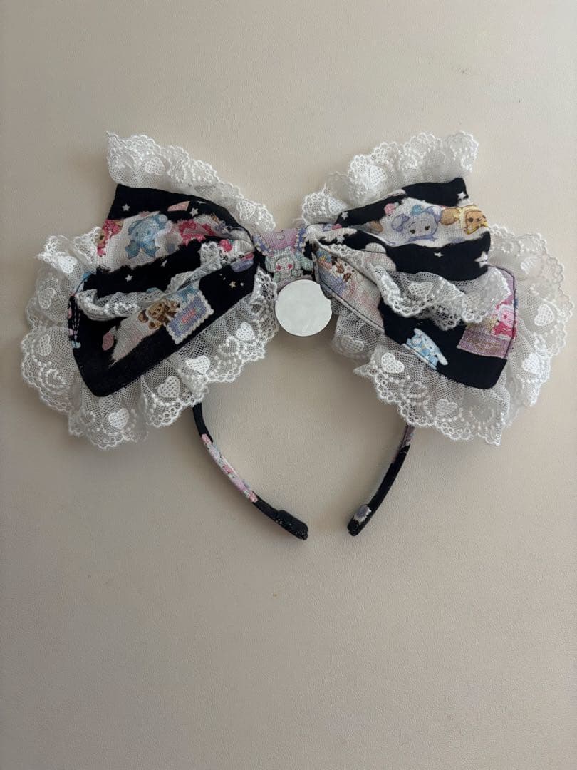 BABY くみゃちゃんのふわふわお空でTea Party柄 カチューシャ