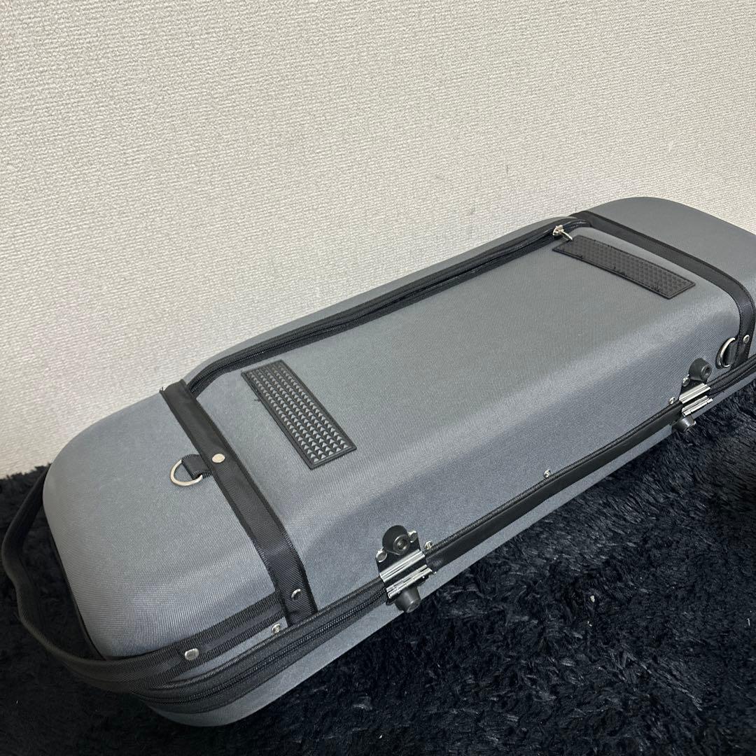 高級 バイオリンケース 弦楽器 4/4サイズ 湿度計付き 大容量