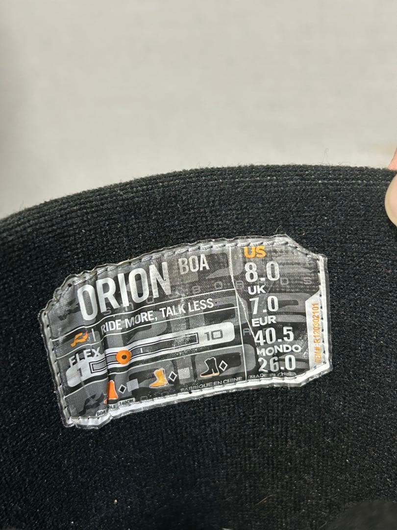 ２６センチ　BOAシステム ブラック スノーボードブーツ