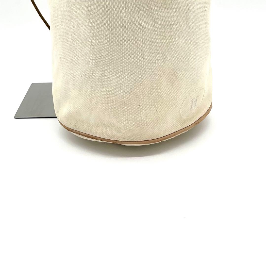 HERMESエルメス ポロションミミルGM巾着ショルダーバッグ アイボリー 希少