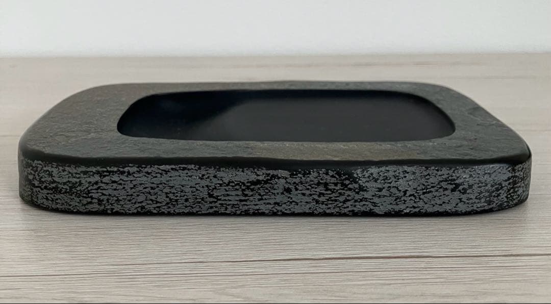 未使用品☆若田硯☆源照作☆斉盛堂製☆若田石☆対馬特産☆書☆書道