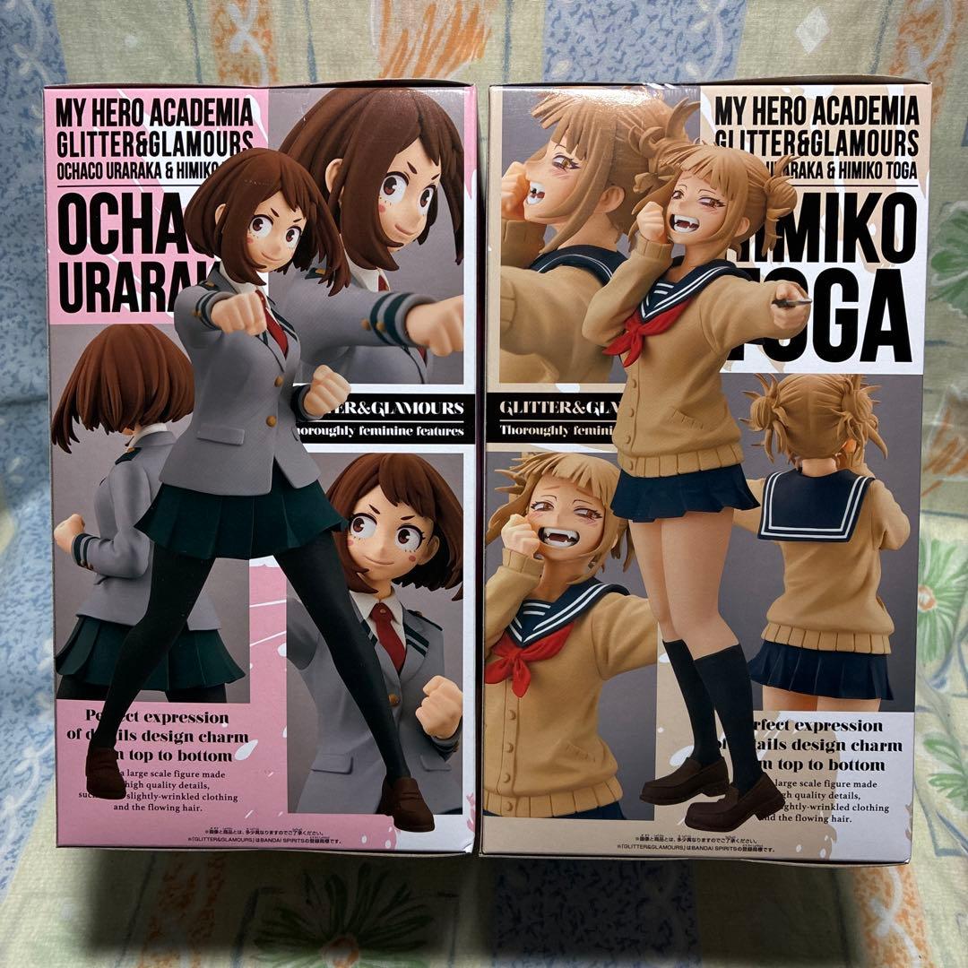 ヒロアカ「GLITTER&GLAMOURSお茶子、トガヒミコ」2体セット未開封品