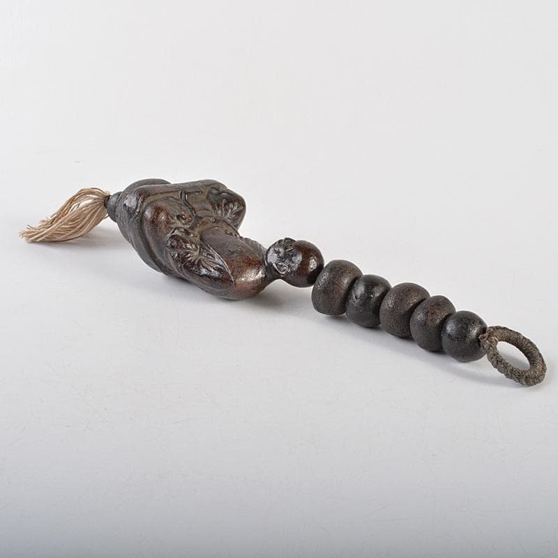 中国 唐木紫壇製 仏像雕 装飾品 置物 M R7107E