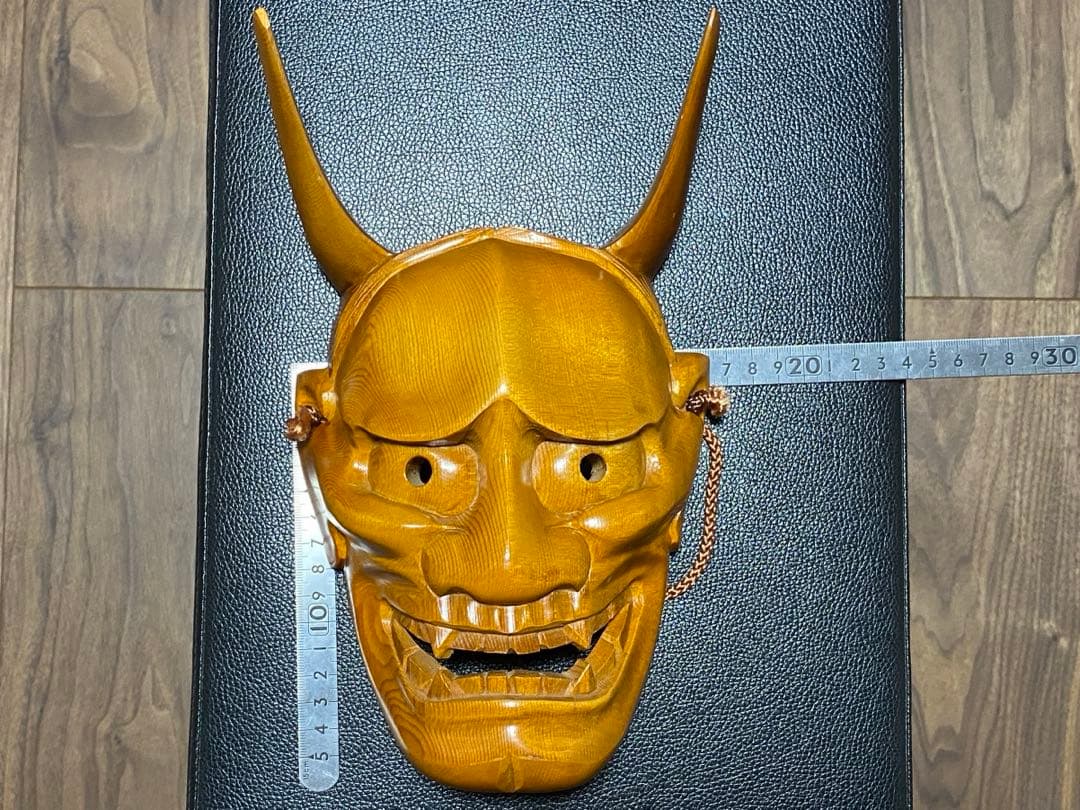 木彫り 面 般若 鬼 能面 魔除け 壁掛け