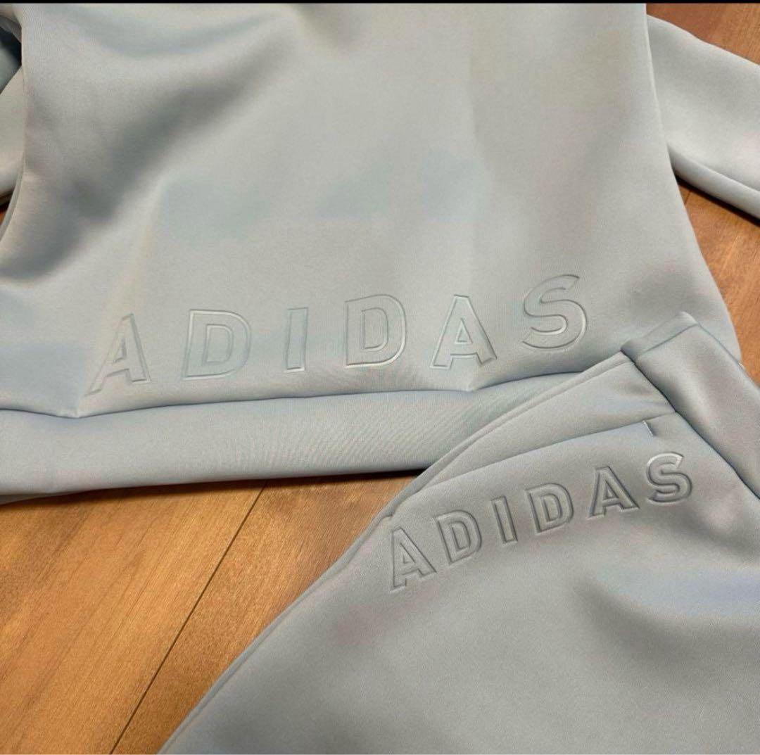 ダンボールニット　セットアップ　上下S 秋冬　水色　もちもち　ゴルフ