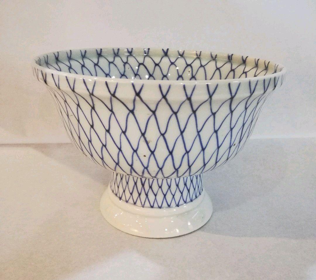 お値下げしました。古伊万里 染付網手 盃洗 販売