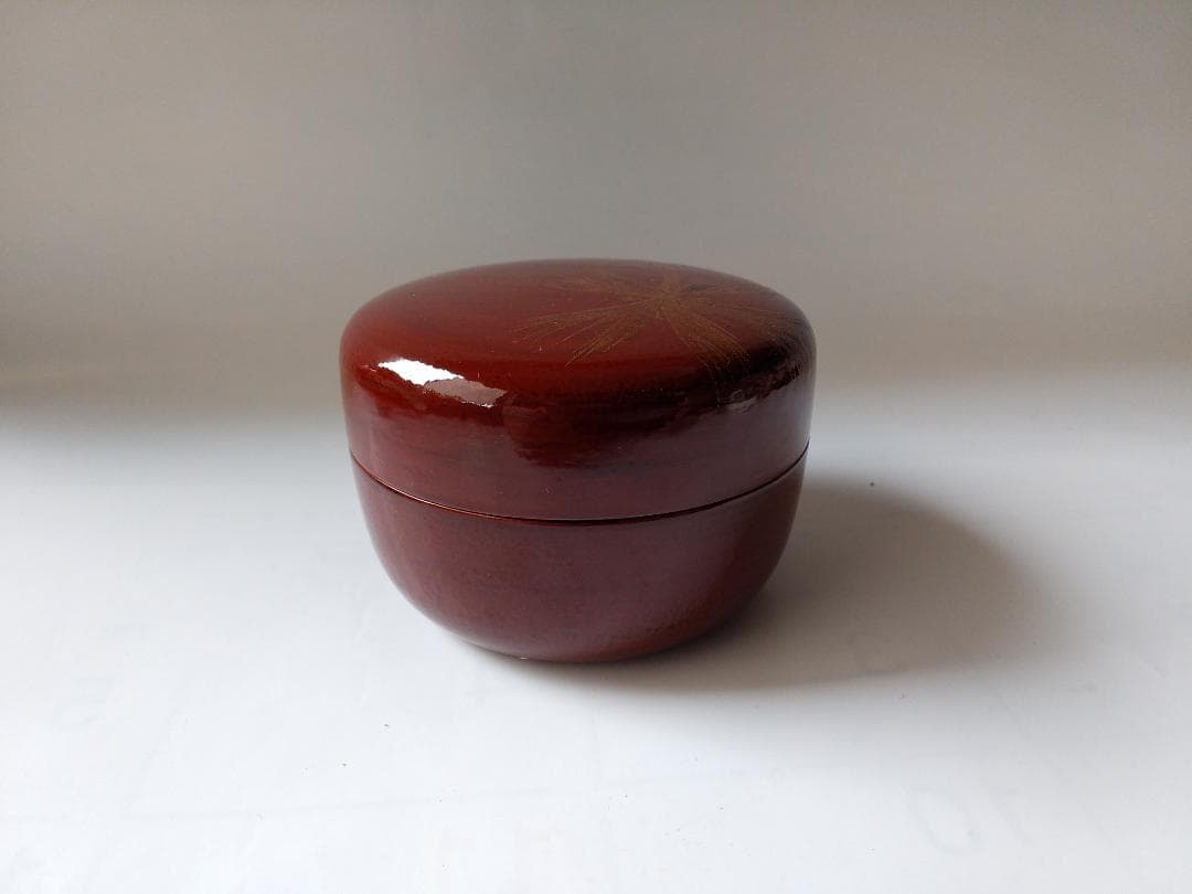 茶道具 茶器 輪島塗 撫子蒔絵 平棗 榎木盛 漆器 漆芸 共箱 共布 栞 新品