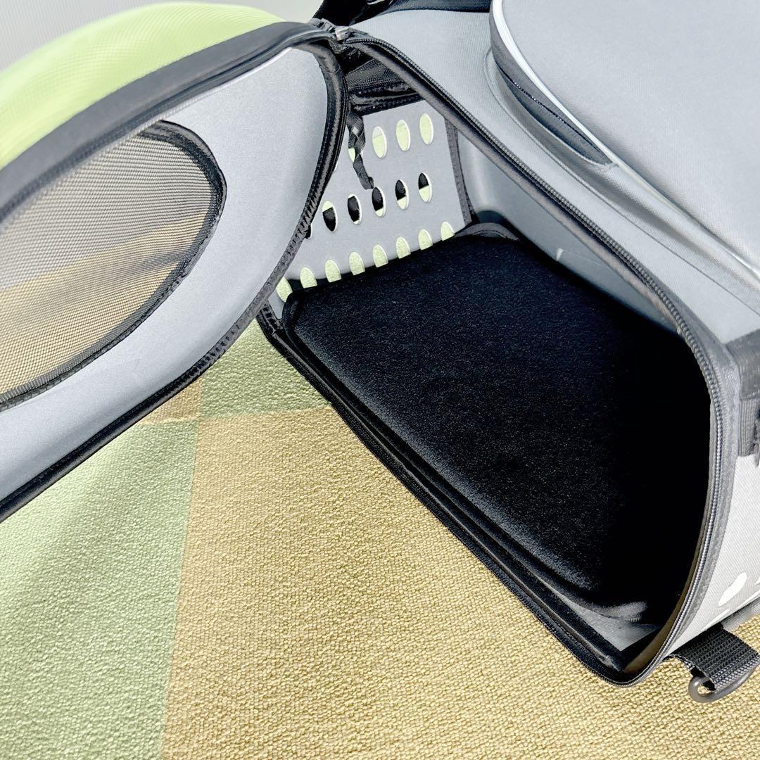 値下げ毛決行！ アイリスオーヤマ ペットカートグリーン 折りたたみ