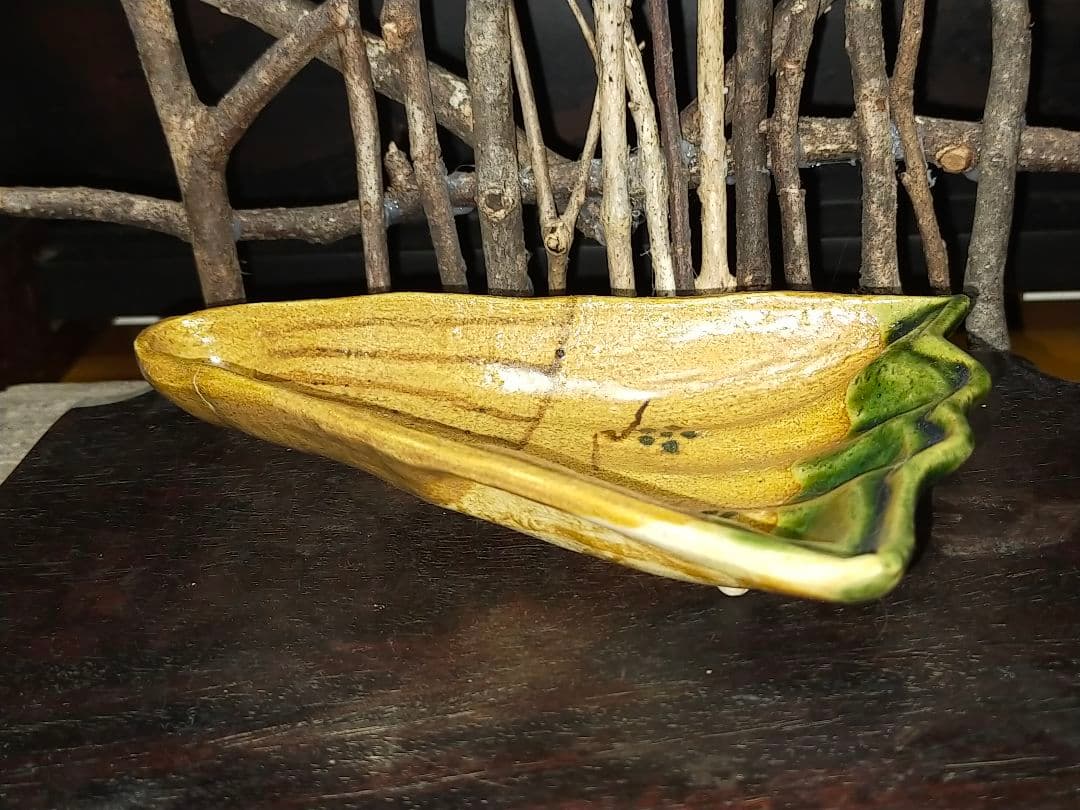 ♥織部　向付　古陶　皿　骨董　古玩