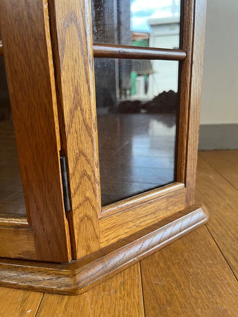 ヴィンテージ ウォールキャビネット 壁掛け ケース アンティーク オーク材