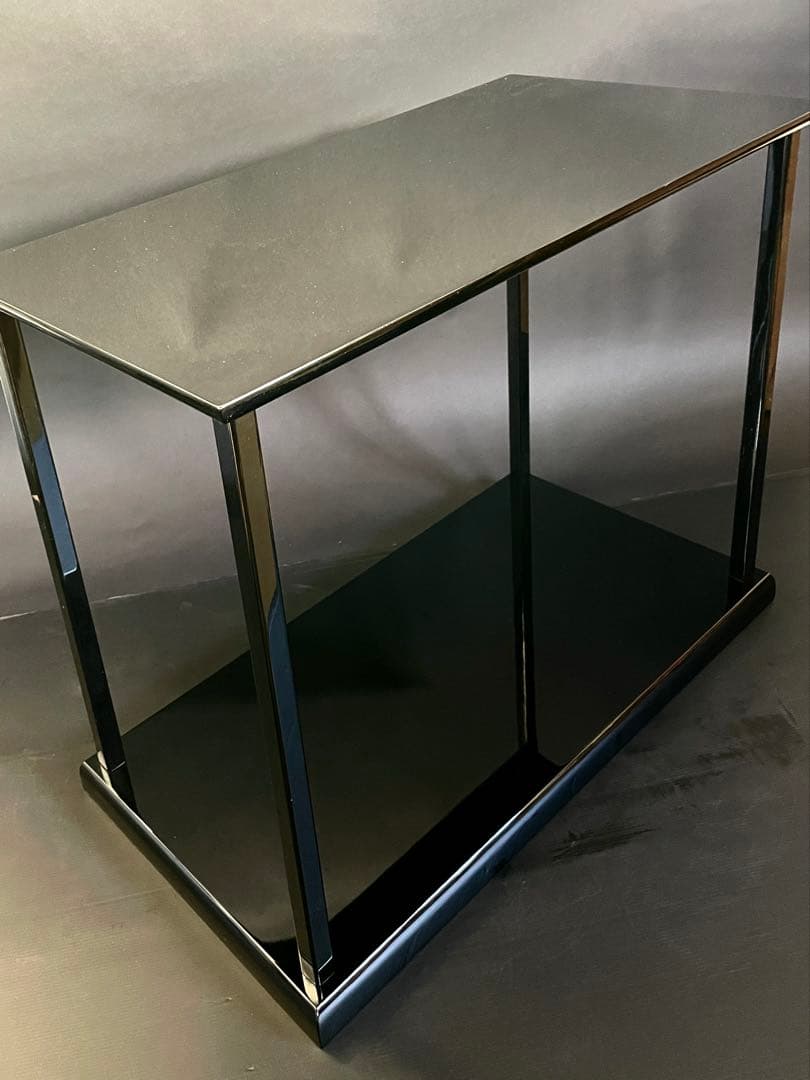 超美品】「母」 輪島塗師 茶平 一斎 真台子 真塗 共箱 共布 (