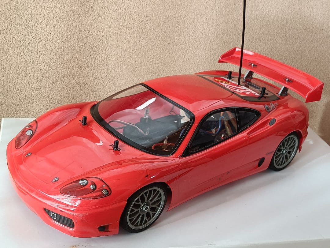 タミヤRC TA04-Sシャーシ　フタバ2chプロポ・ボディ・HPIモーター付き