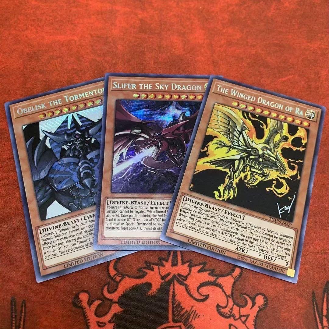 遊戯王【英語版】三幻神（オベリスク、オシリス、ラー）TN19 シク 3枚