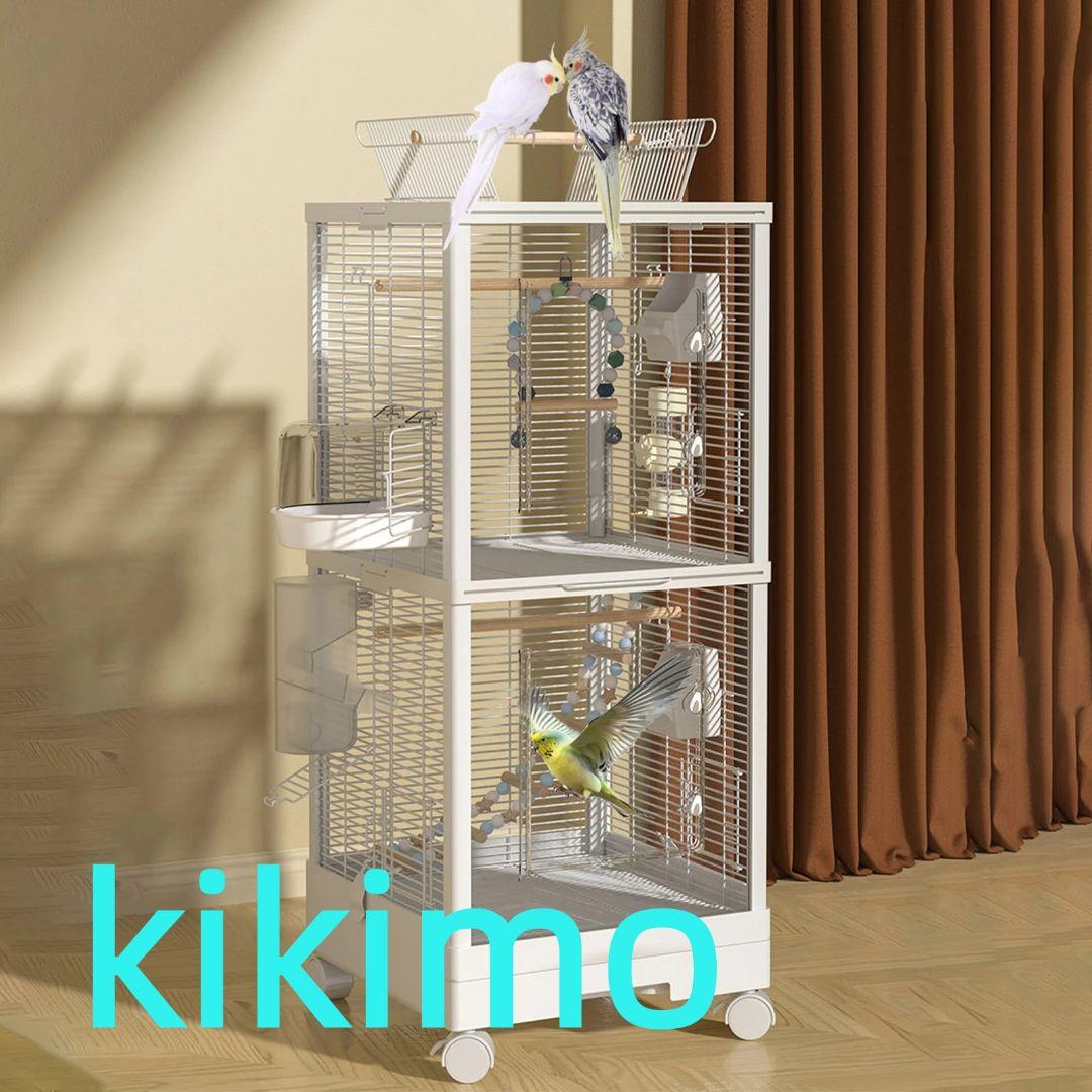 鳥かご 透明アクリル製ドア＆多機能拡張口 ダブルロック式設計 簡単清掃可能 鳥かご 透明アクリル扉 ダブルロック設計 清掃が簡単 多機能拡張口