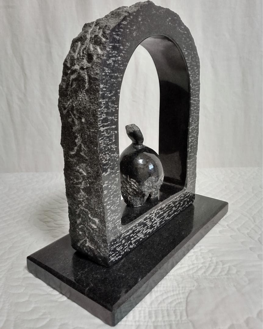 彫刻 オブジェ 石 人物像