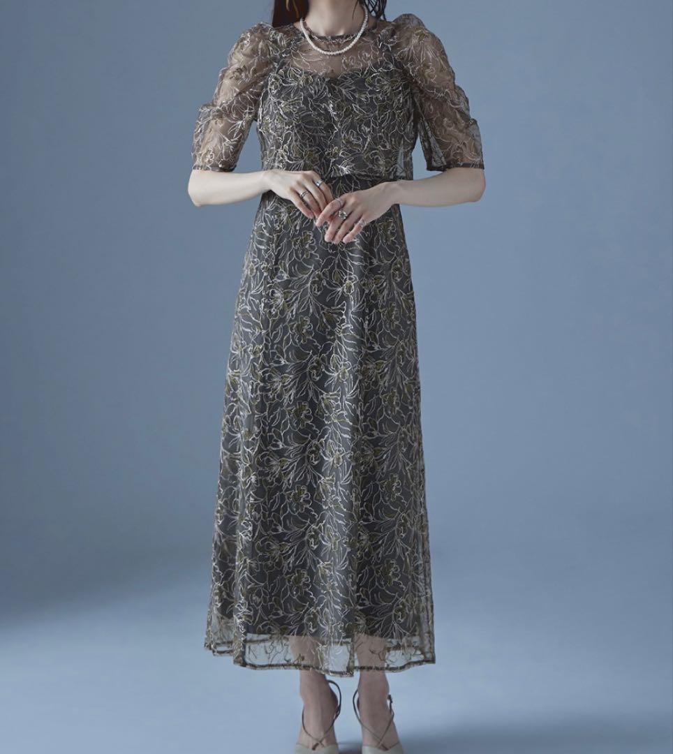 etoll. 刺繍レースレイヤードドレス 結婚式