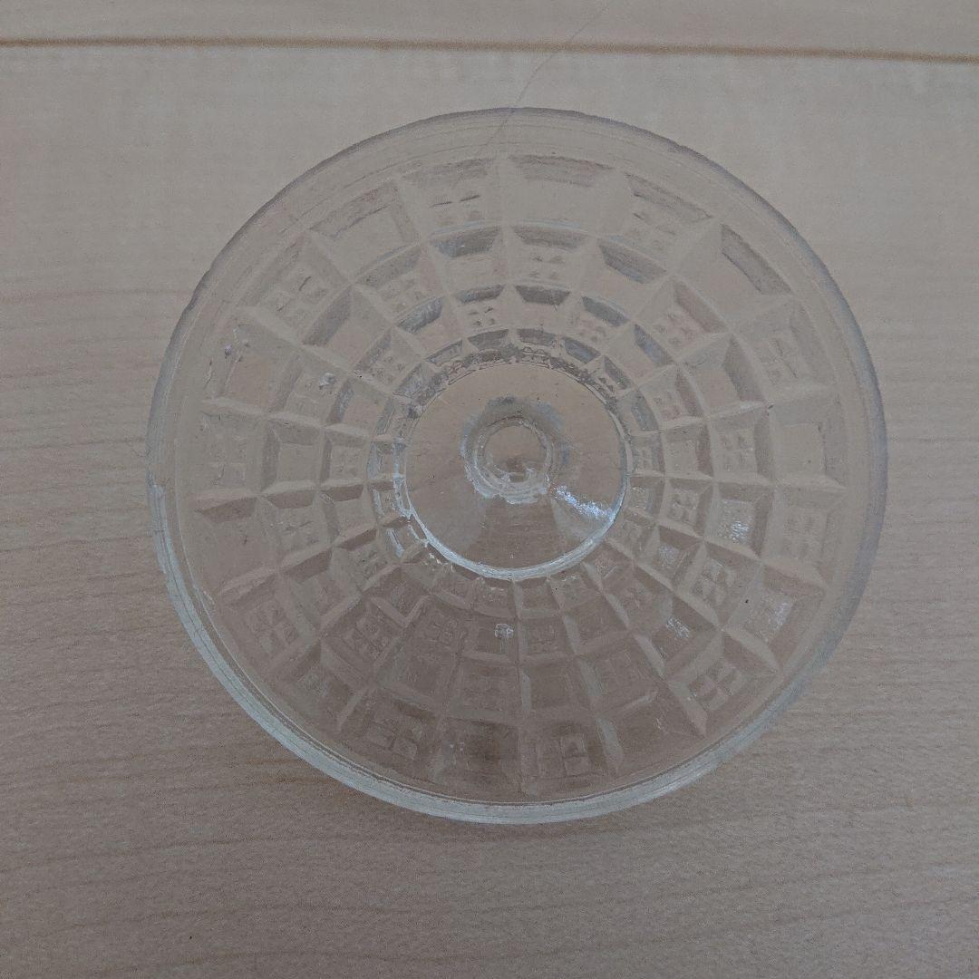 プレスガラス キャンディポット ボンボン入れ シュガーポット 蓋物