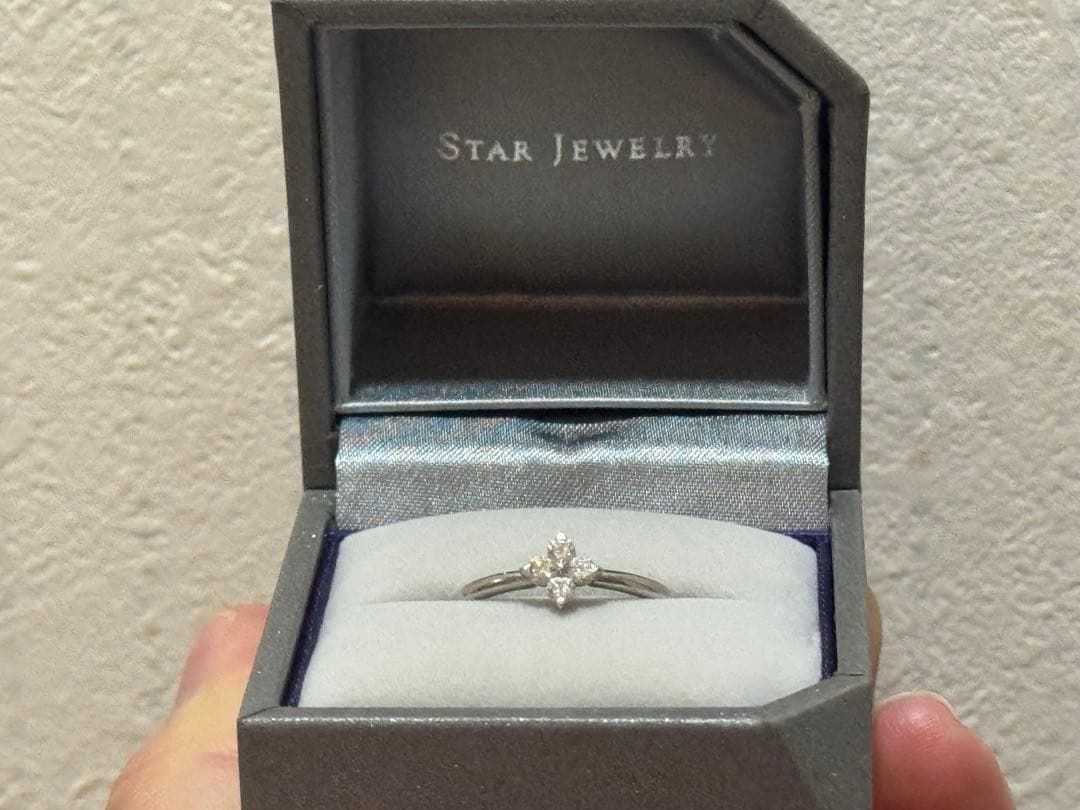 スタージュエリー0.13ctプラチナリング（7号）