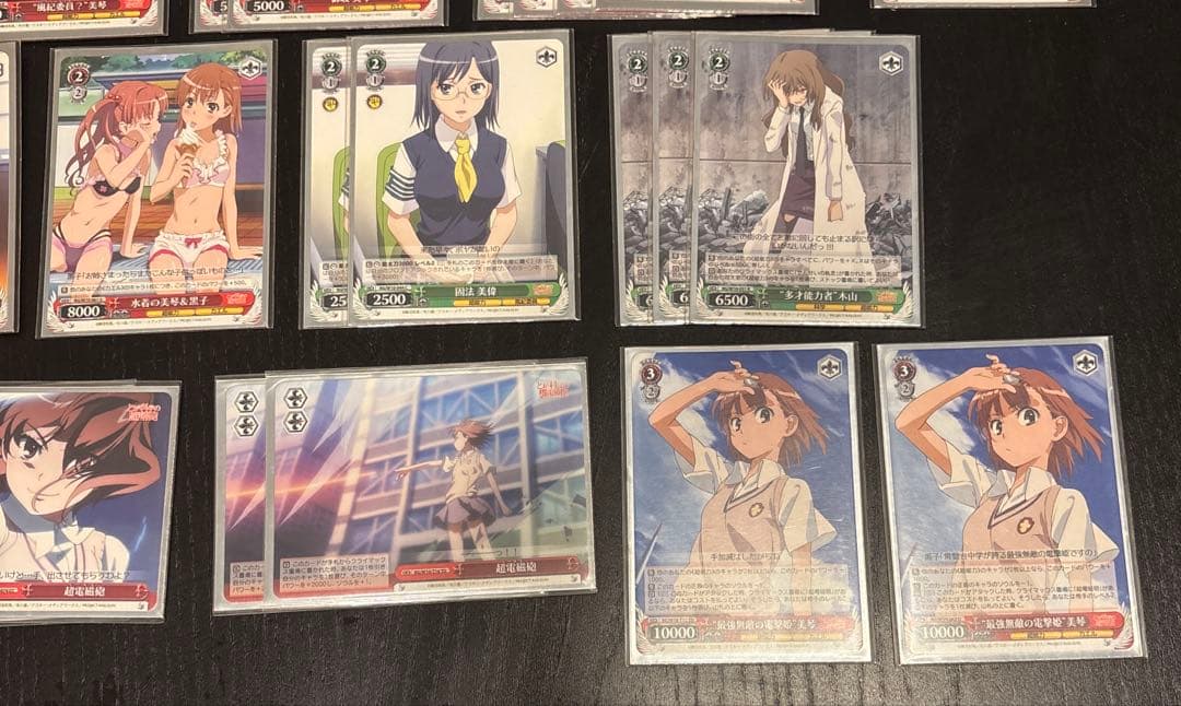 ヴァイスシュヴァルツ　とある科学の超電磁砲　デッキ　サイン有り