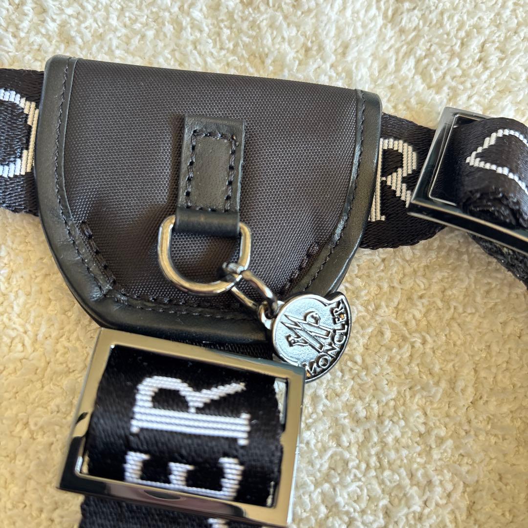 MONCLER ハーネスリードセット 黒 サイズM