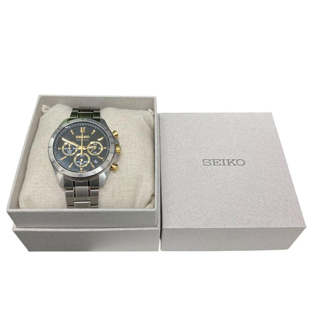 T*s様 O22006 SEIKO クロノグラフ 8T63-00D0 ブラックゴ
