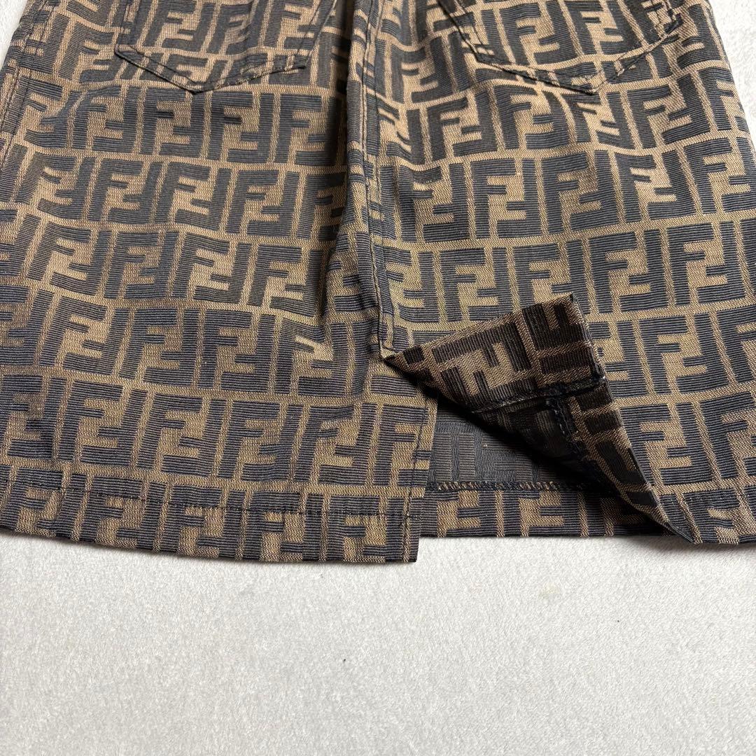 FENDI ズッカ柄　ジャガード　タイトスカート　イタリア製