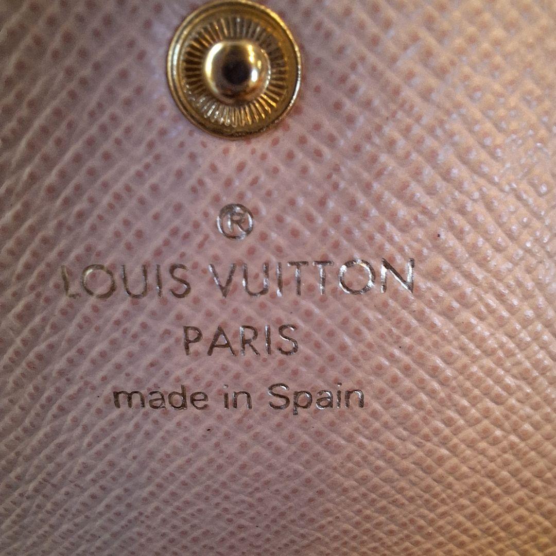 ルイヴィトン ポルトモネロザリ ダミエ 折り財布 ローズバレリーヌ