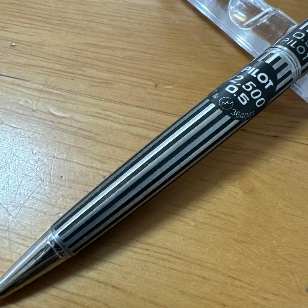 新品 廃盤 PILOT パイロット シャーペン 食刻 蝕刻 0.5 ステンレス