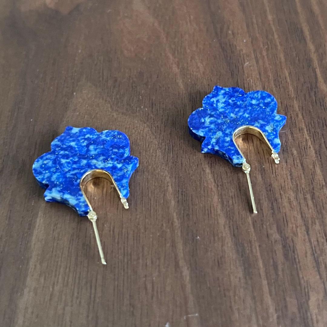 TALKATIVE トーカティブクレストピアスロータスラピスラズリ