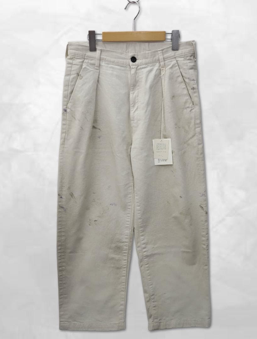 ANCELLM 2024AW ペイント加工 トラウザー パンツ チノパン 3