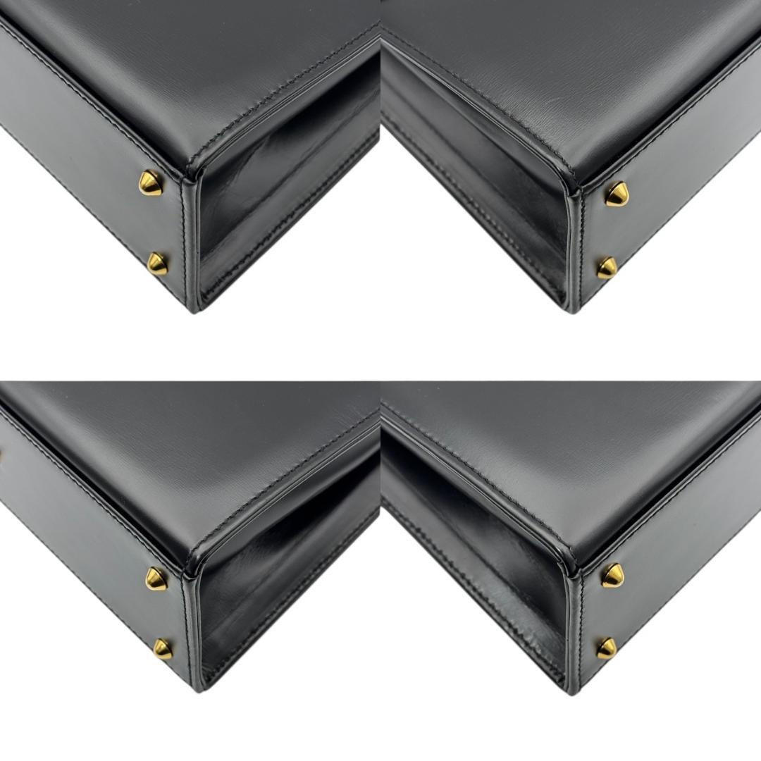 【美品】ロウナーロンドン ロイヤル 2way ハンドバッグ ショルダーバッグ 黒