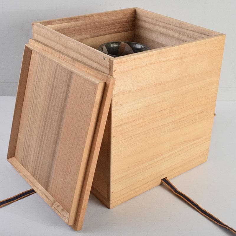 北大路魯山人作 織部焼 壷 時代箱 M R9375H