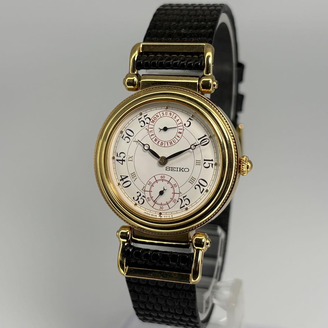 新品同様品 SEIKO セイコー ヌーヴォ 高級クォーツ腕時計 電池交換済